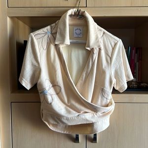 With Jean XS wrap shirt